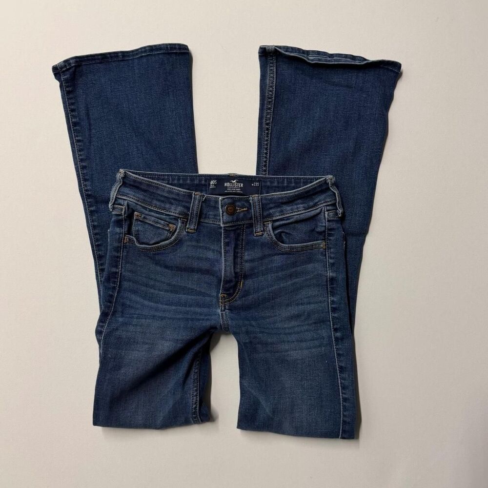 Hollister-co Women's Blue and Navy Jeans